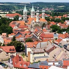 Blick auf die historische Altstadt Naumburg