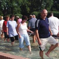 Wassertreten im Kurpark